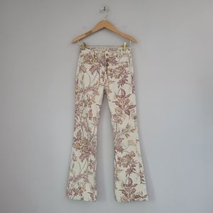 Pilcro and the Letterpress High Rise Trouser Pants Floral